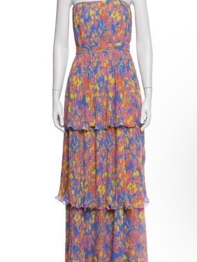 amur esme laser-cut floral tiered midi dress Embrace the beauty in the Esmae Laser Cut Floral Dress    #SustainableFashion #SpringStyle #SpringColorPalette #SP2025 #Resort2025